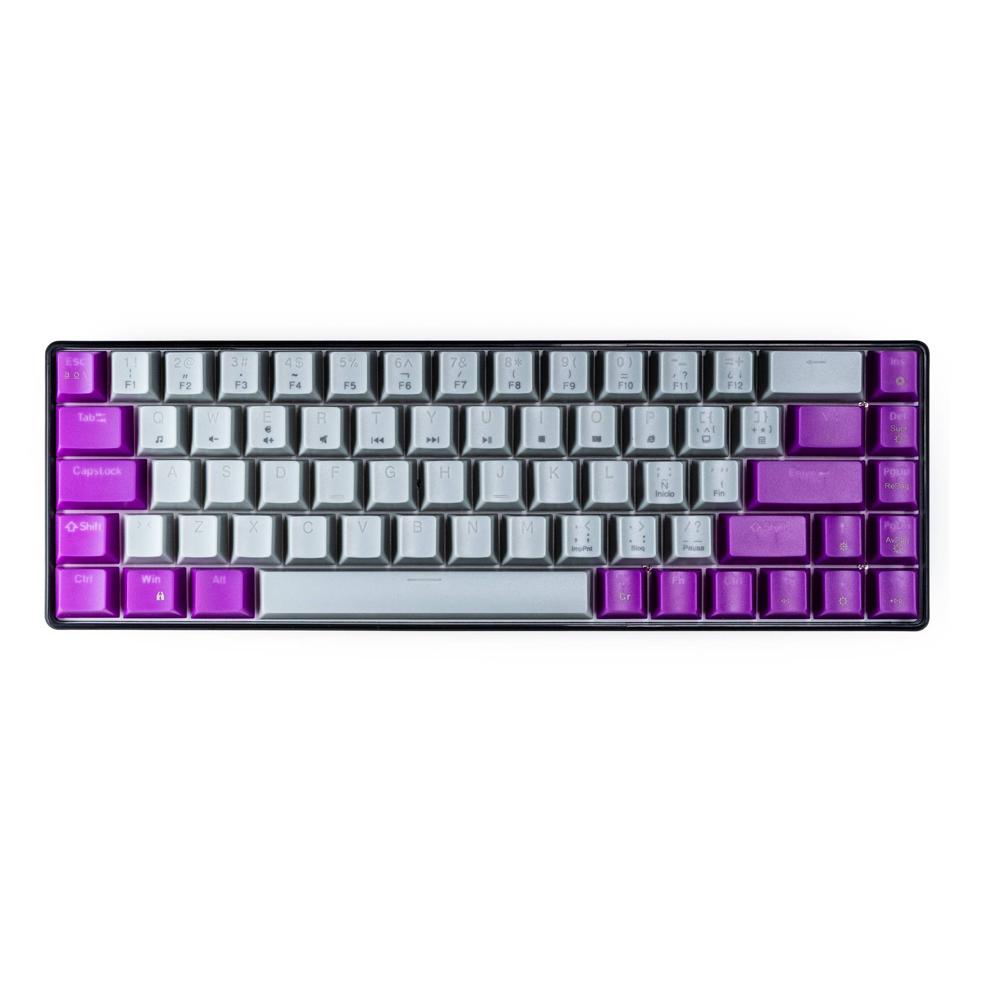 Teclado Mecánico Naceb 60 CON TECLAS INTERCAMBIABLES NA-0963G - Teclado Mecánico Naceb 60 CON TECLAS INTERCAMBIABLES NA-0963G -